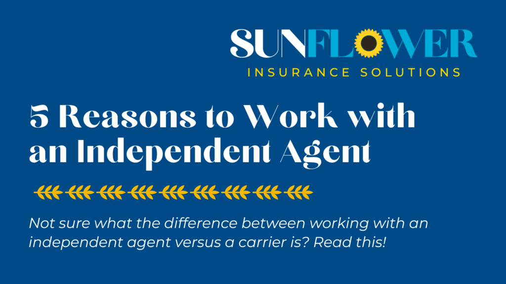 reasons to work with an independent insurance agent blog cover
